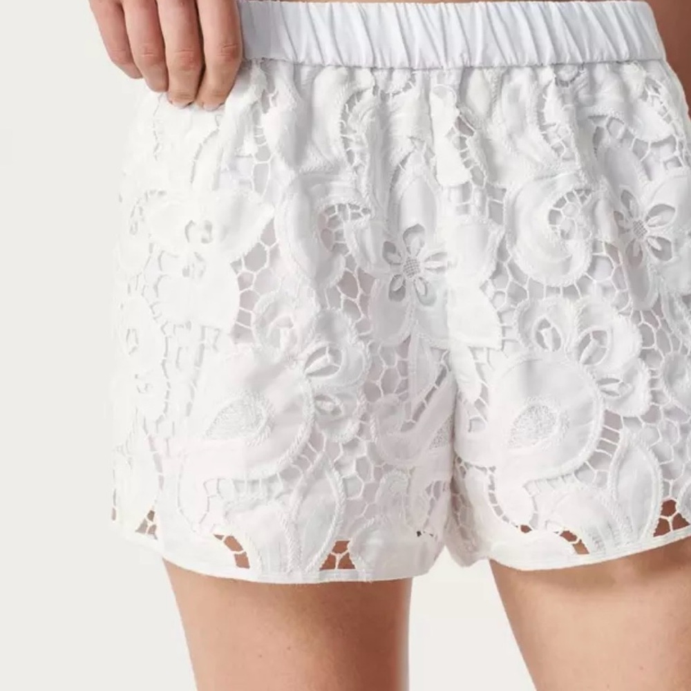 RAG & BONE White Amy Lace Shorts size small - Picture 3 of 9